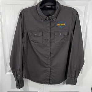 Harley-Davidson Charcoal Button-Up Shirt
